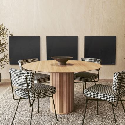 AENO - Smart 500W Electric Infrared Panel Heater with Timer/Thermostat, Wi-Fi, Black