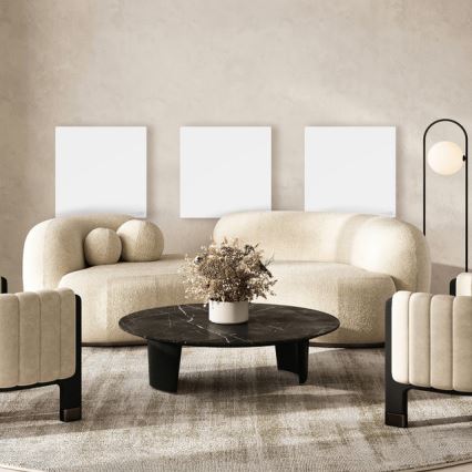 AENO - Smart 500W Electric Infrared Panel with Timer and Thermostat, Wi-Fi, White