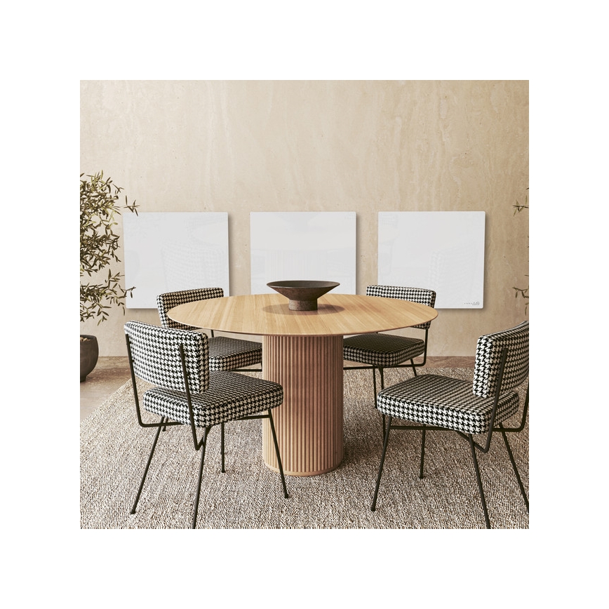 AENO - Smart 500W Electric Infrared Panel with Timer and Thermostat, Wi-Fi, White