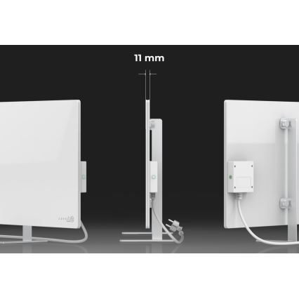 AENO - Smart electric infrared panel 700W timer/thermostat IP44 Wi-fi white