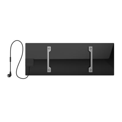 AENO - Smart electric infrared panel 700W timer/thermostat IP44 Wi-fi black