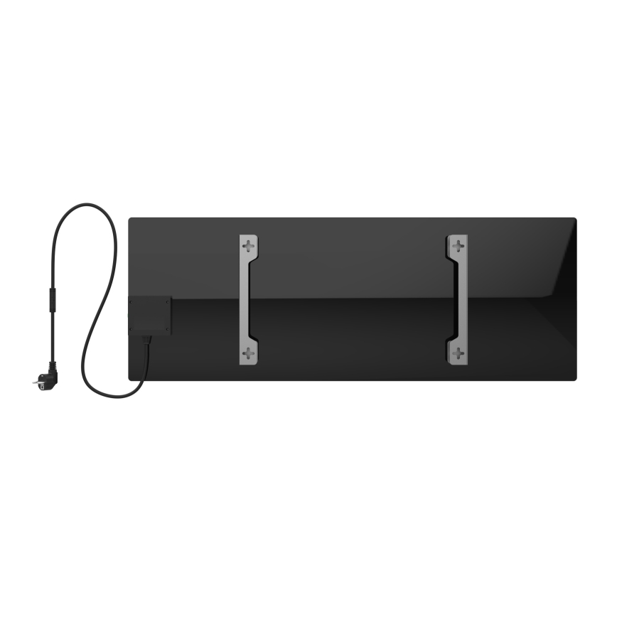 AENO - Smart electric infrared panel 700W timer/thermostat IP44 Wi-fi black