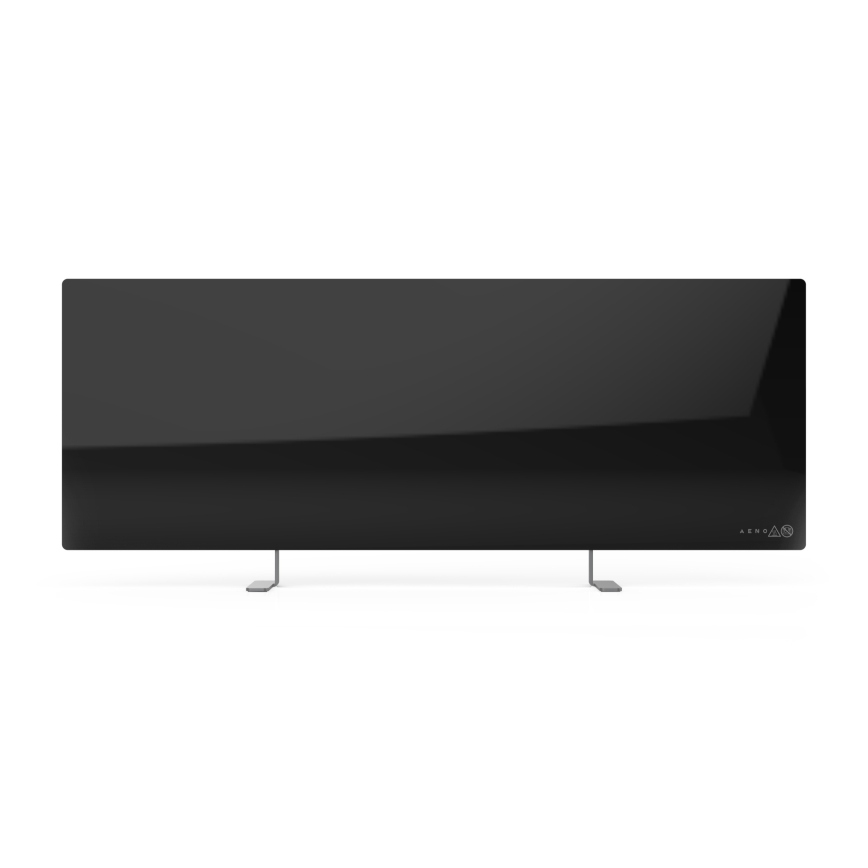 AENO - Smart electric infrared panel 700W timer/thermostat IP44 Wi-fi black