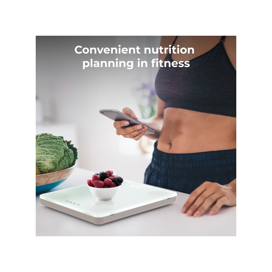 AENO - Smart kitchen scale 3xAAA Bluetooth