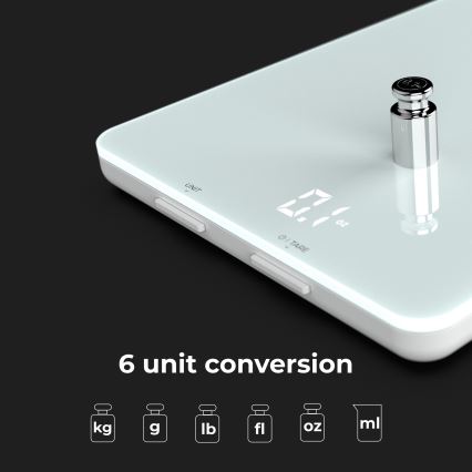 AENO - Smart kitchen scale 3xAAA Bluetooth