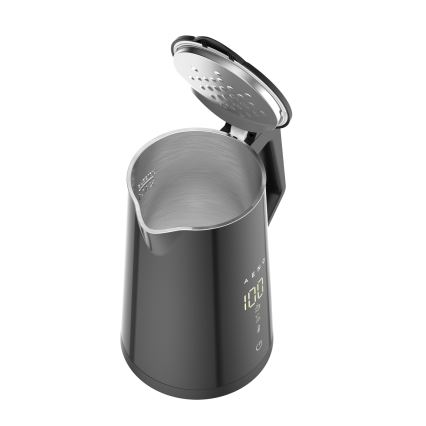AENO - Smart rapid-boil electric kettle with LED display 1.7 L 2200W/230V Black