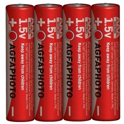 4 pcs Zinc battery AAA 1,5V