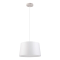AIDA cable-hung pendant 1xE27/60W/230V Ø 35 cm oak/white