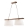 AIDA cable-hung pendant light 2xE27/60W/230V oak/walnut