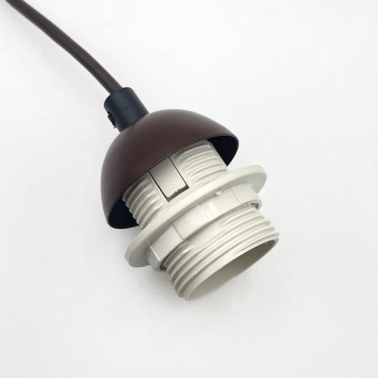 AIDA cable pendant 1xE27/60W/230V Ø 25 cm Oak/Walnut/White