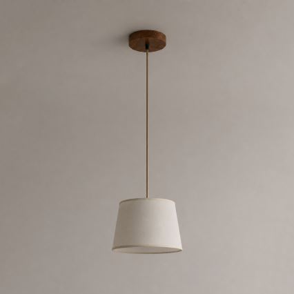 AIDA Cable Pendant Light 1xE27/15W/230V, Ø 25 cm, Oak/Cream