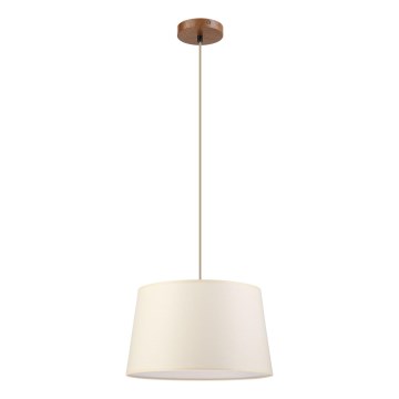 AIDA cable pendant light 1xE27/15W/230V, Ø 35 cm, oak/cream