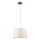 AIDA cable pendant light 1xE27/15W/230V, Ø 35 cm, oak/cream