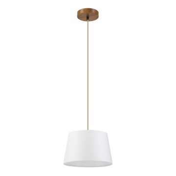 AIDA Cable Pendant Light 1xE27/60W/230V Ø 25 cm Oak/Brown/White