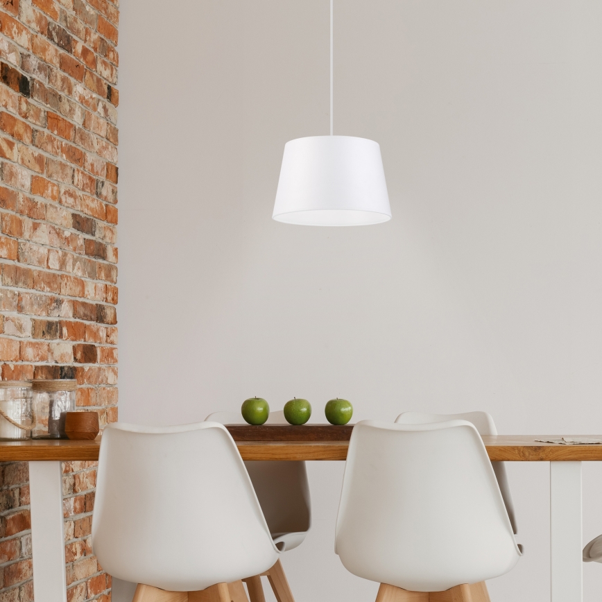 AIDA Cable Pendant Light 1xE27/60W/230V Ø 25 cm Oak/Brown/White