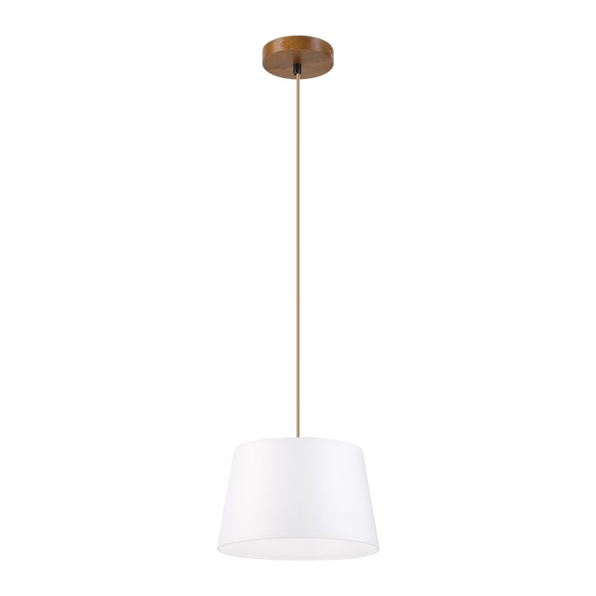 AIDA Cable Pendant Light 1xE27/60W/230V Ø 25 cm Oak/Brown/White
