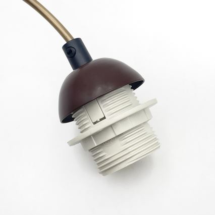 AIDA Cable Pendant Light 1xE27/60W/230V Ø 25 cm Oak/Brown/White