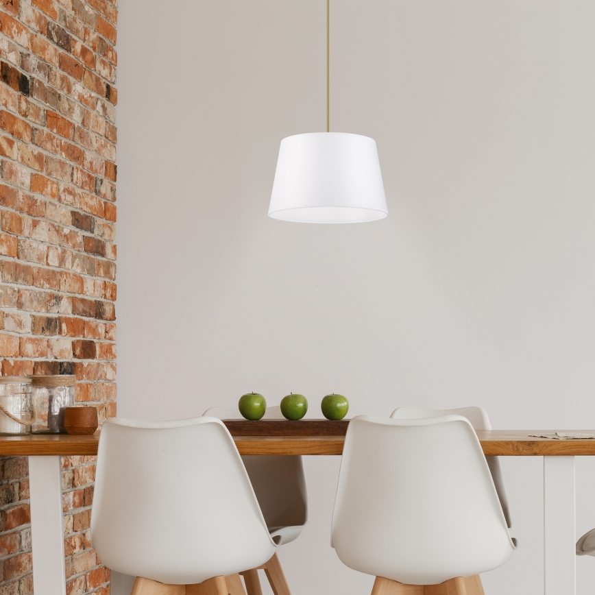 AIDA cable pendant light 1xE27/60W/230V Ø 25 cm oak/white