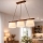 AIDA cable pendant light 3x E27/60W/230V Ø25 cm, oak/walnut