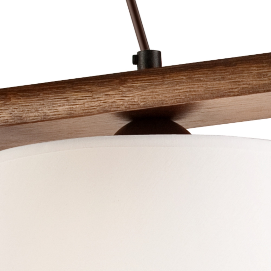 AIDA cable pendant light 3x E27/60W/230V Ø25 cm, oak/walnut