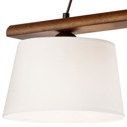 AIDA cable pendant light 3x E27/60W/230V Ø25 cm, oak/walnut