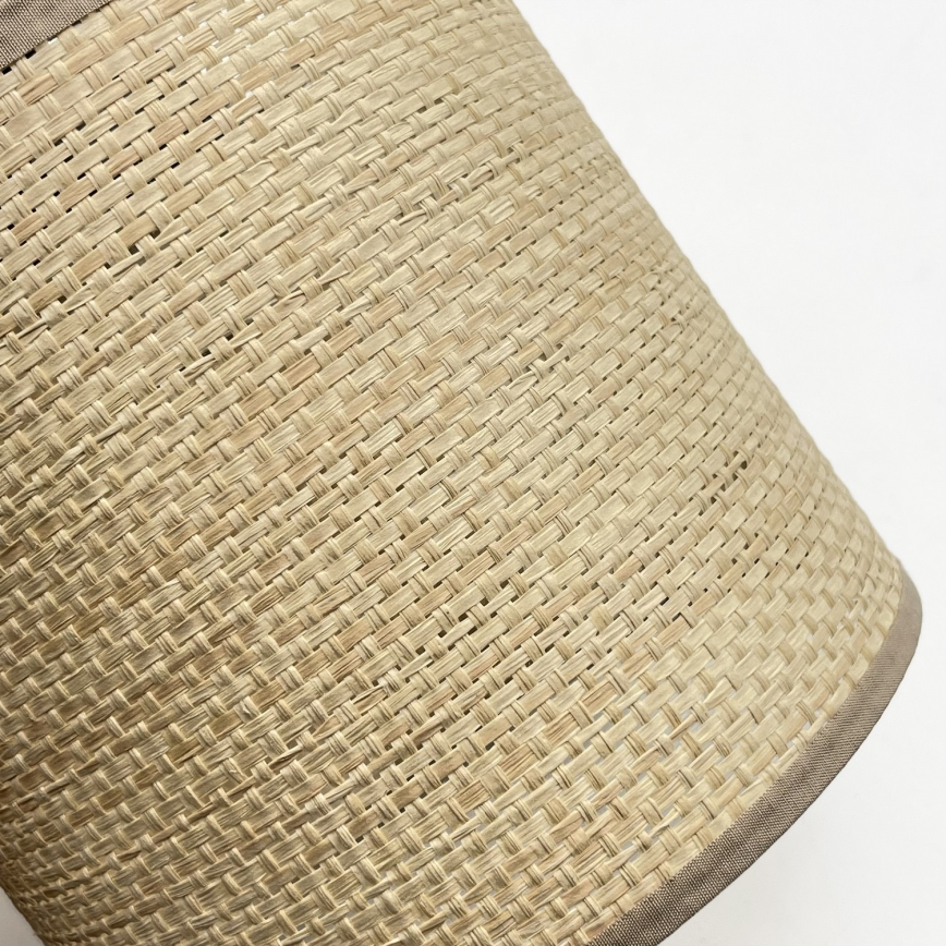 AIDA Wall Light 1x E27/15W/230V Oak/Raffia