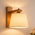 AIDA Wall Light 1xE27/15W/230V Oak/Cream