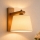 AIDA Wall Light 1xE27/15W/230V Oak/Cream