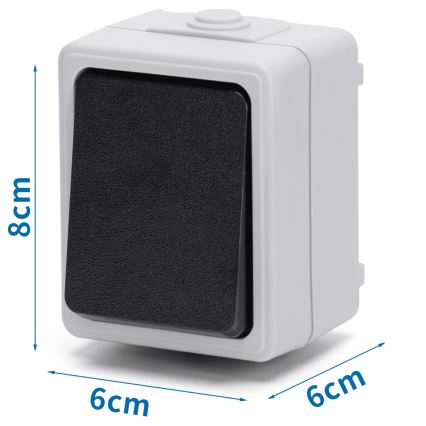 Aigostar - 1-Button IP54 Switch