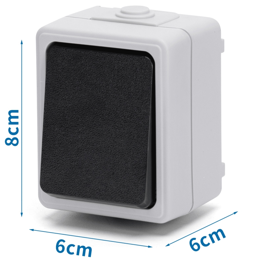 Aigostar - 1-Button IP54 Switch
