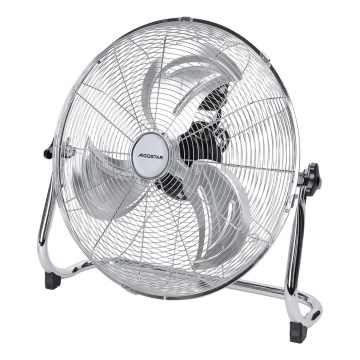 Aigostar - 100W/230V Pedestal Fan, 54 cm Ø, Glossy Chrome