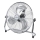 Aigostar - 100W/230V Pedestal Fan, 54 cm Ø, Glossy Chrome