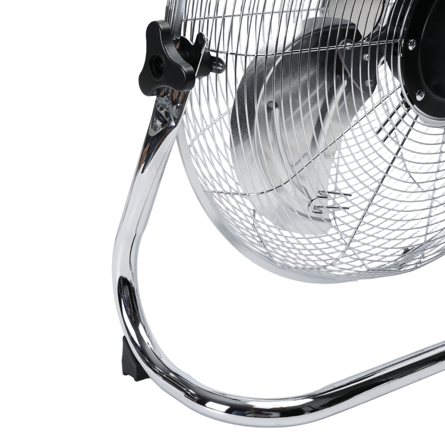 Aigostar - 100W/230V Pedestal Fan, 54 cm Ø, Glossy Chrome