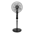 Aigostar - 130 cm Pedestal Fan, 50W/230V, Black + Remote Control
