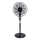 Aigostar – 130 cm Pedestal Fan, 60 W (230 V), Black, with Remote Control