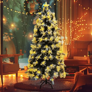 Aigostar - 2.1 m LED Outdoor Christmas Tree, 245 LEDs, 8 Lighting Modes, IP44, Warm White