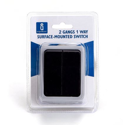 Aigostar - 2-Button Alternating Wall Switch IP54