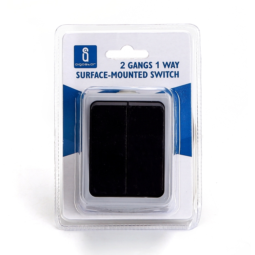 Aigostar - 2-Button Alternating Wall Switch IP54