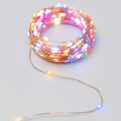 Aigostar - LED Solar String Lights, 200 LEDs / 8 Modes, 22 m, IP65, Multicolor, 800 mAh