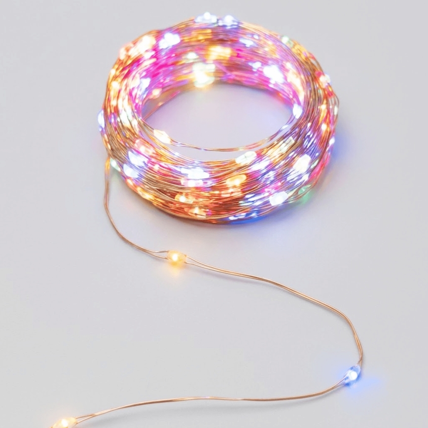 Aigostar - LED Solar String Lights, 200 LEDs / 8 Modes, 22 m, IP65, Multicolor, 800 mAh