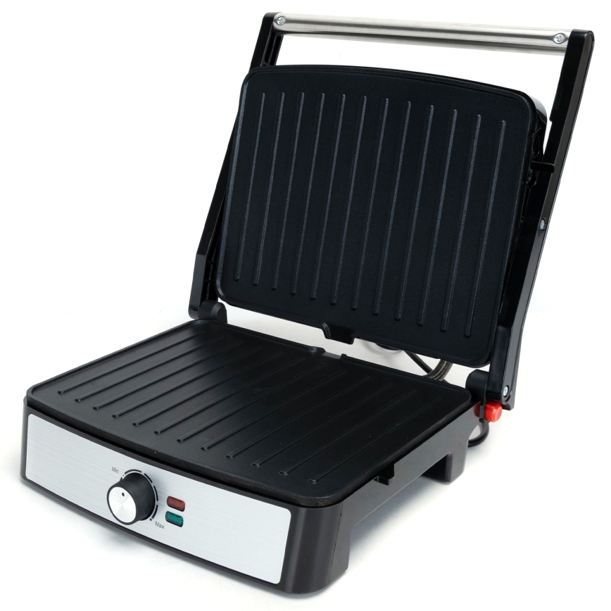 Aigostar - 2200W/230V Contact Grill, Black/Stainless Steel