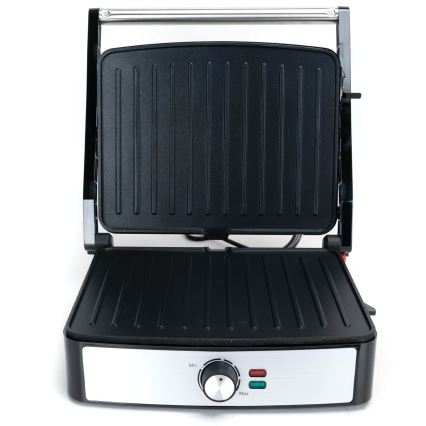 Aigostar - 2200W/230V Contact Grill, Black/Stainless Steel