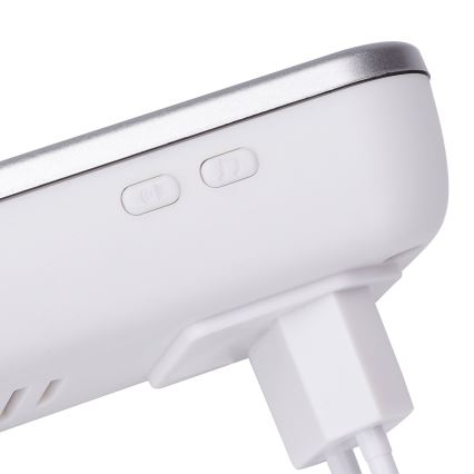 Aigostar - Wireless Plug-in Doorbell 230V/12V IP44 White