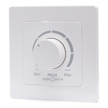 Aigostar - 250V/10A Dimmer Switch with Frame, White