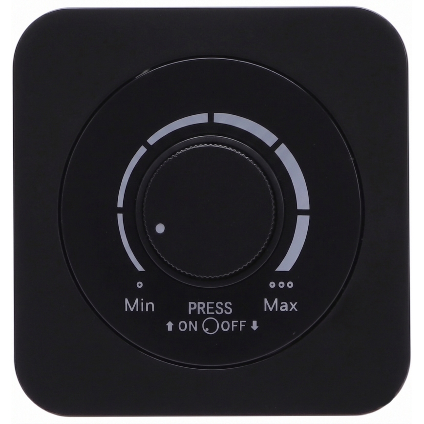 Aigostar - 250V/10A Dimmer with Frame, Black