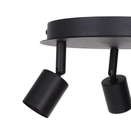 Aigostar - 3-Light GU10 Spotlight, 60W, 230V, Black