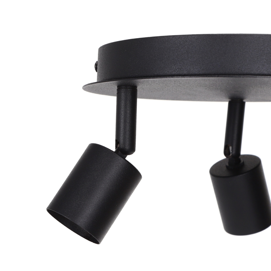 Aigostar - 3-Light GU10 Spotlight, 60W, 230V, Black
