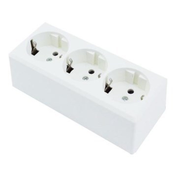 Aigostar - 3-Socket SCHUKO Wall Socket 250 V / 16 A
