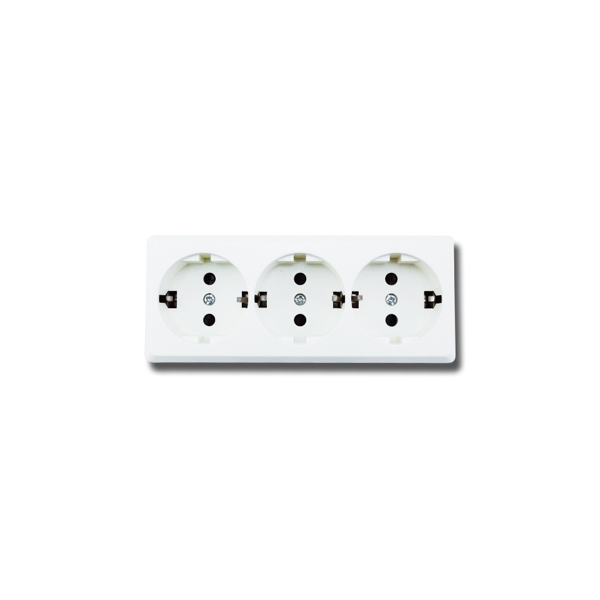 Aigostar - 3-Socket SCHUKO Wall Socket 250 V / 16 A