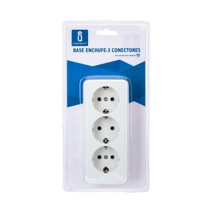 Aigostar - 3-Socket SCHUKO Wall Socket 250 V / 16 A